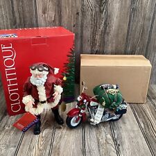 Possible Dreams 2003 Packin' Presents Clothtique Santa Motorcycle 713804 NEW picture