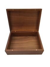 Wooden Box with Hinged Lid - Medium Storage Box with Magnetic Lid - Rectangle... picture