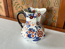 Antique Mason’s Pottery Hand Painted Imari Style Octagon Ironstone Pitcher picture