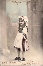 Cute Little Girl Postcard (POSTED, 1903, German Reich Stamp, Ridgewood, N.J.) picture