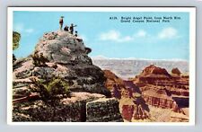 Grand Canyon National Park, Bright Angel Point From North Rim, Vintage Postcard picture
