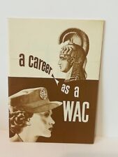 WW2 Recruiting Journal Pamphlet Home Front WWII Womens Army Corps Career WAC BC6 picture