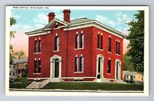 Wiscasset ME-Maine, Post Office Building, Antique Vintage Souvenir Postcard picture