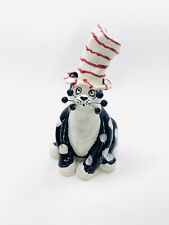 Extremely Rare Amy Lacombe Cat ‘n The Hat Red Striped Custom Cat Vintage Estate picture