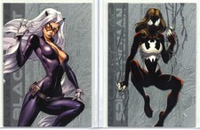 2013 Women of Marvel 2 BLACK CAT & SPIDER-WOMAN Ultimate Heroes LOT UH20 UH28 picture