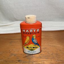 Vintage Hartz Mountain Pet Bird Product Tin Empty picture