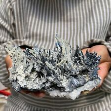 662g Large Stibnite Crystals Xikuangshan Lengshuijiang Hunan China picture