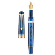 Asvine P20 Piston Fountain Pen EF/F/M Nib, Galaxy Resin Writing Office Gift Pen picture