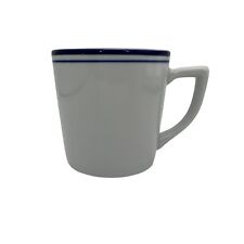 1994 Starbucks Coffee Mug Rosanna Imports Exclusive White Blue Rim 3.25