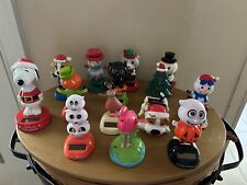Solar Power Dancing Bobble Heads Holiday Halloween Collectable Snoopy Lot of 14 picture