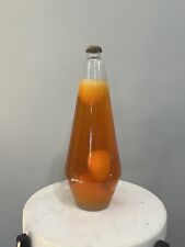 Vtg Lava Lite Lamp Replacement Globe White Wax Orange Liquid 11” (Globe Only) picture
