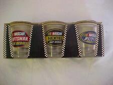 NASCAR  SHOT GLASSES (3) CRAFTSMAN TRUCK SERIES/NEXTEL CUP SERIES/BUSCH SERIES picture