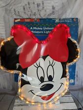Mr Christmas minnie light sculpture window hanging unlimited miniature Mickey vi picture