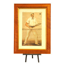 c. 1894 Antique Framed Early Vanity Fair Tennis Advertisement Gentleman picture