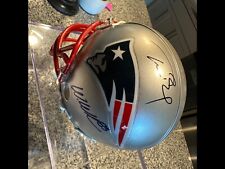 Signed Tom Brady/Wes Welker mini helmet. In perfect condition picture