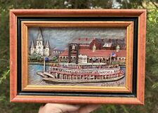 1994 DORE SKIDMORE Carved Woodgraph picture STEAMBOAT NATCHEZ Mississippi River picture
