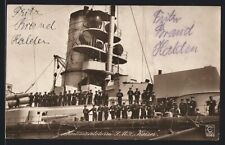 Ak Battle Ship SMS Kaiser, Kommandoturm 1914 picture