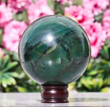 Green Vivianite Stone Sphere 135mm - Serene Meditation Aid Chakra Healing picture
