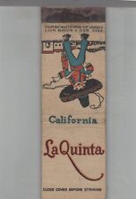 Matchbook Cover - Stripped Feature La Quinta California picture