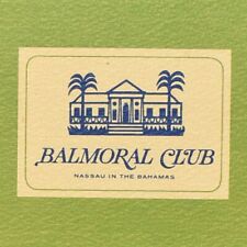 1967 Balmoral Club Restaurant Menu Resort Sanford Drive Nassau Bahamas picture