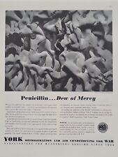 1943 York Refrigeration Air Conditioning for War Fortune WW2 Print Ad Penicillin picture
