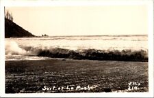 RPPC La Push WA Surf Ocean Waves Washington c1930-Ellis 1940s photo postcard IP2 picture