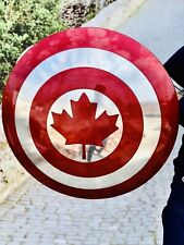Captain Canada Shield - Red and White Metal Replica Prop - Shield for Cosplay picture