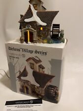 Dept 56 Brandon Mill,  Dickens’ Christmas Village Water Wheel~ Lights/Moves EUC picture