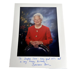 Barbara Bush Original Autograph US First Lady George Bush Hand Signed Authentic picture