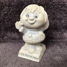 Vintage 1970s Googly Eyes Figurine I Love You This Much  American Greetings Corp picture