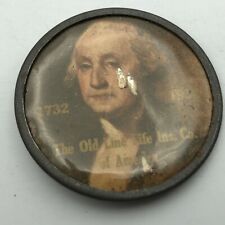 Antique George Washington 1732-1932 Old Line Life Insurance America Pin Vintage picture