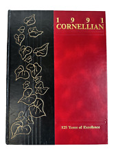 Cornell university 1991 College yearbook Cornellian hardcover Vol 123 red picture