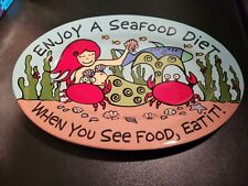 Our Name Is Mud by Lorrie Veasey Seafood Diet Oval Platter 13.5” picture