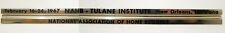 TRIANGULAR SCALE DRAFTING RULER TULANE NEW ORLEANS HOMEBUILDERS 1967 VINTAGE picture