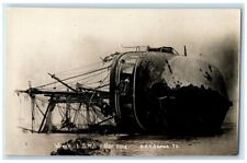 c1910's Wreck Of SMS Adler Shipwreck View Samoa RPPC Photo Unposted Postcard picture