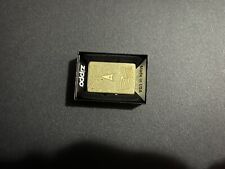 Muscle Car Zippo Brushed Brass Lighter picture