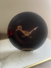 COUROC OF MONTEREY-CA, HAND INLAID, TRAY ROADRUNNER, VINTAGE  8 Inches. picture