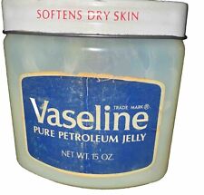 Vintage Vaseline Pure Petroleum Jelly 15 Oz. Chesebrough Pond’s Inc.  1/4 Full picture