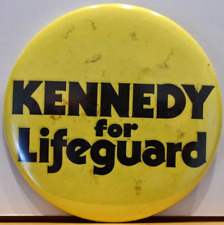 1980 Anti Ted Kennedy For Lifeguard Chappaquiddick Accident Candidate Pinback #2 picture