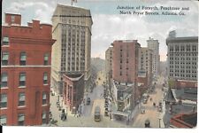 1916 Postmark Postcard JUNCTION OF FORSYTH, PEACHTREE AND NORTH PRYOR STREETS picture