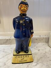 Vintage liquor bottle cheers from England ceramic police officer  picture