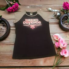Harley Davidson Short Cap Sleeve TShirt Women’s XL Black/Grey Marion IL See Pics picture