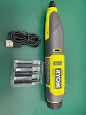 RYOBI USB RECHARGEABLE POWER CARVER LITHIUM BATTERY 3 ATTACHMENTS (F (EZ5000614) picture
