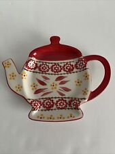 Temp-tations By Tara Old World Teapot Spoon Rest  VHTF picture