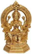 Brass Laxmi Ji God Idol Statue 6*3.5*9.5 Inch picture
