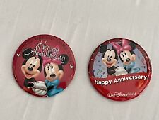 Vintage Walt Disney Lot Marriage Happy Anniversary Mickey Button Pin Varies 1023 picture