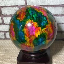 Taiwan seven-color natural jade original stone spherical office decoration 5500g picture