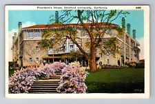 Stanford CA-California, President's House, University, Antique Vintage Postcard picture