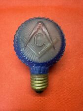 Vintage Early Masonic Light Bulb/ Works picture