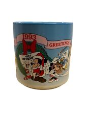 Disney Christmas Coffee Cup 1993 Mickey Mouse 9th Edition WDW Parks Exclusive  picture